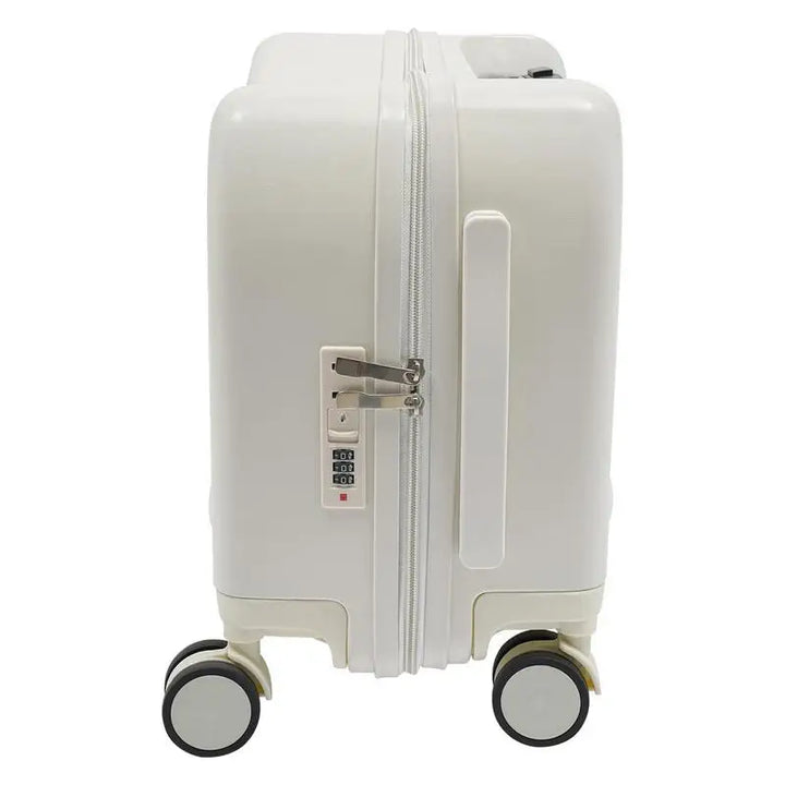 Child-friendly elephant carry-on suitcase, ideal compact luggage for young travelers.