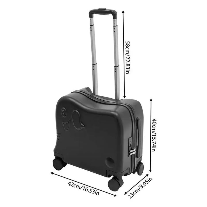 Exciting cartoon elephant kids' suitcase, making travel fun for children's adventures.