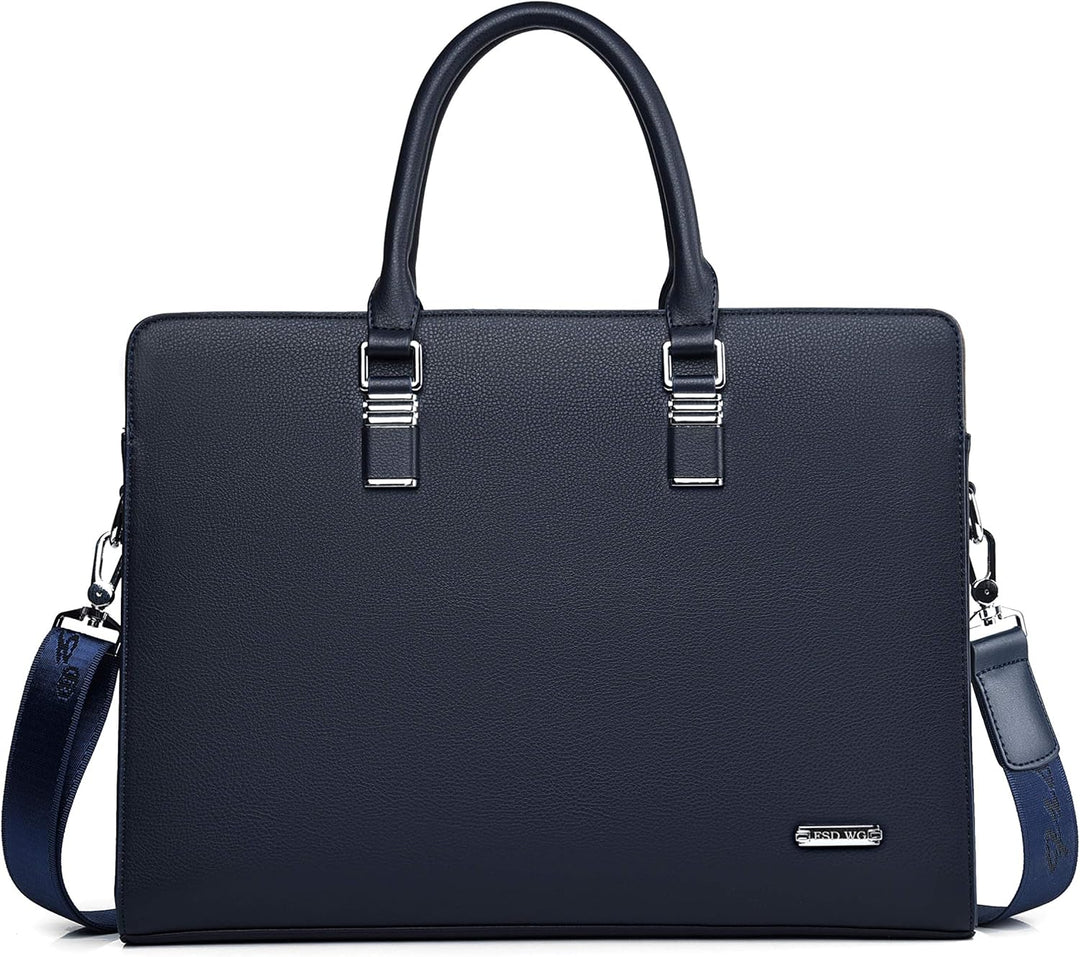 Unisex genuine leather work bag, ideal for business professionals & travel.