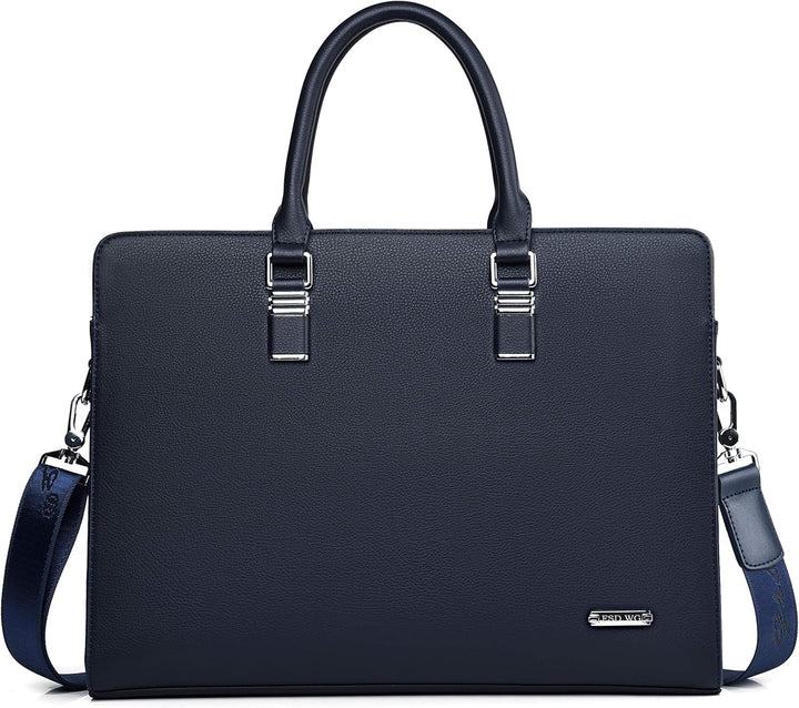 Unisex genuine leather work bag, ideal for business professionals & travel.