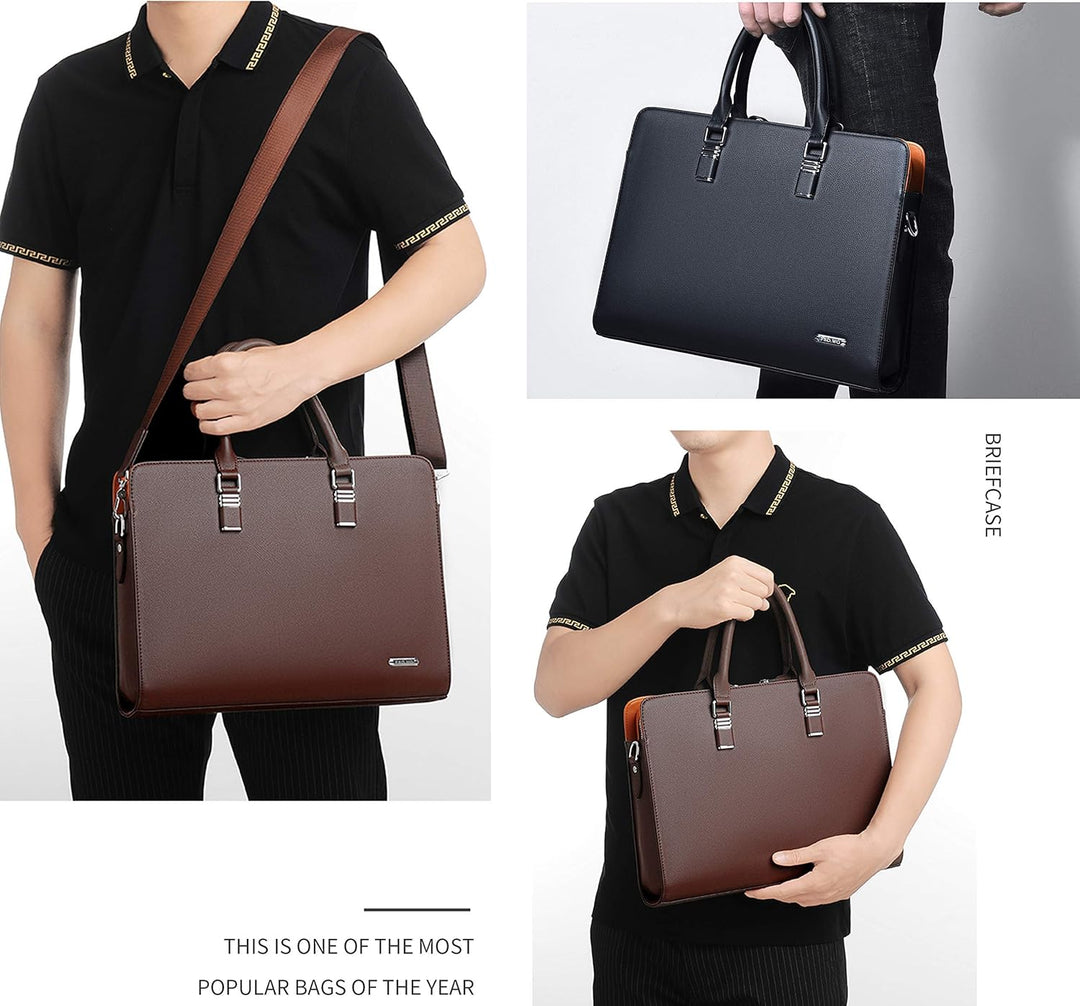 Spacious multi-compartment genuine leather professional bag for all your gear.