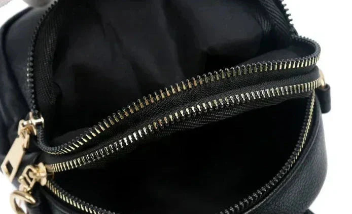 Timeless genuine leather vintage shoulder bag, women's classic retro fashion statement.
