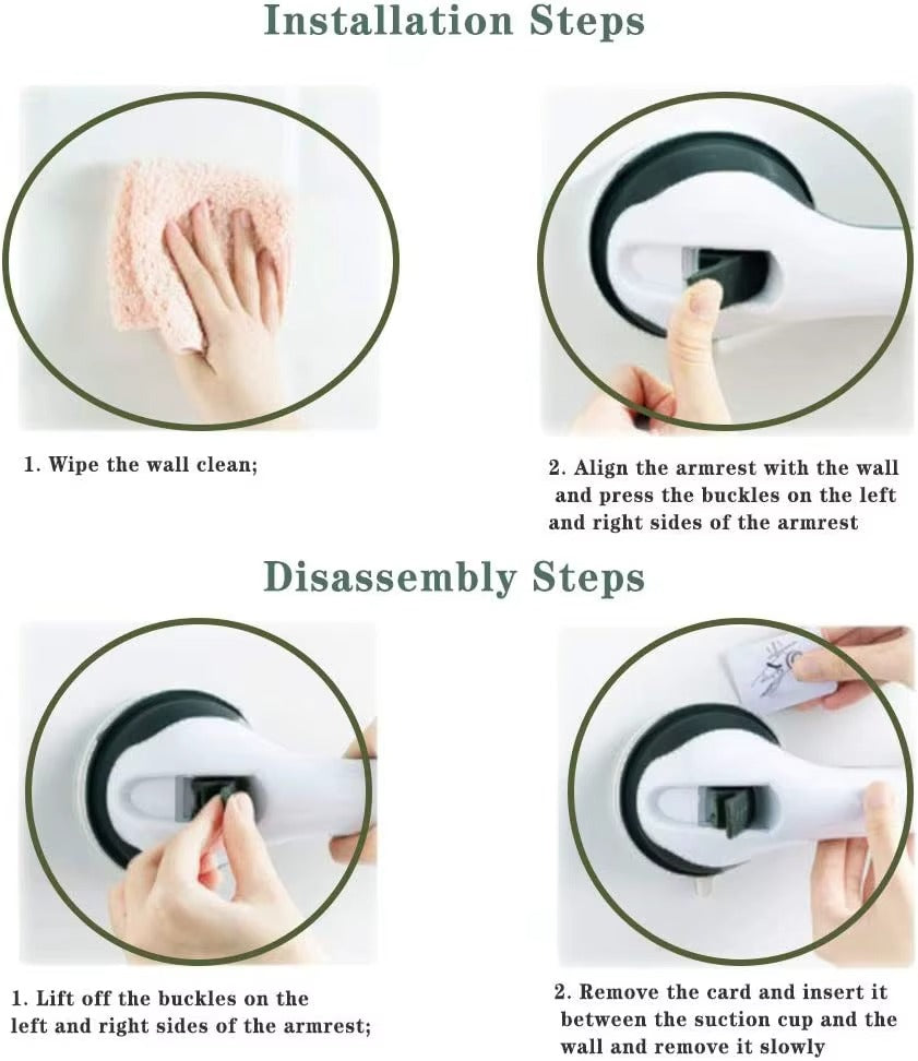 Bathroom Suction Grab Bar