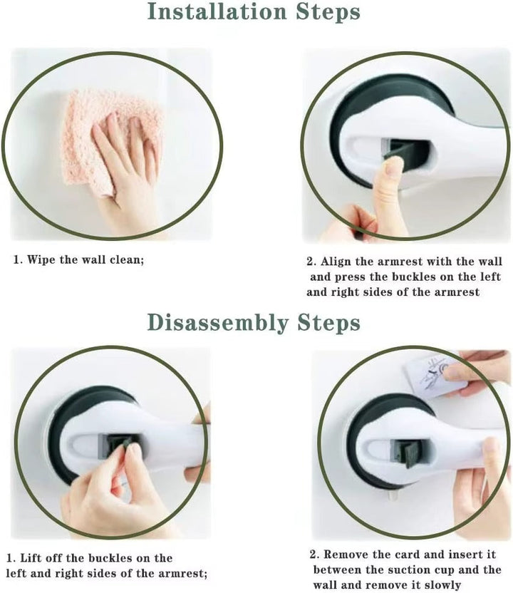 Bathroom Suction Grab Bar