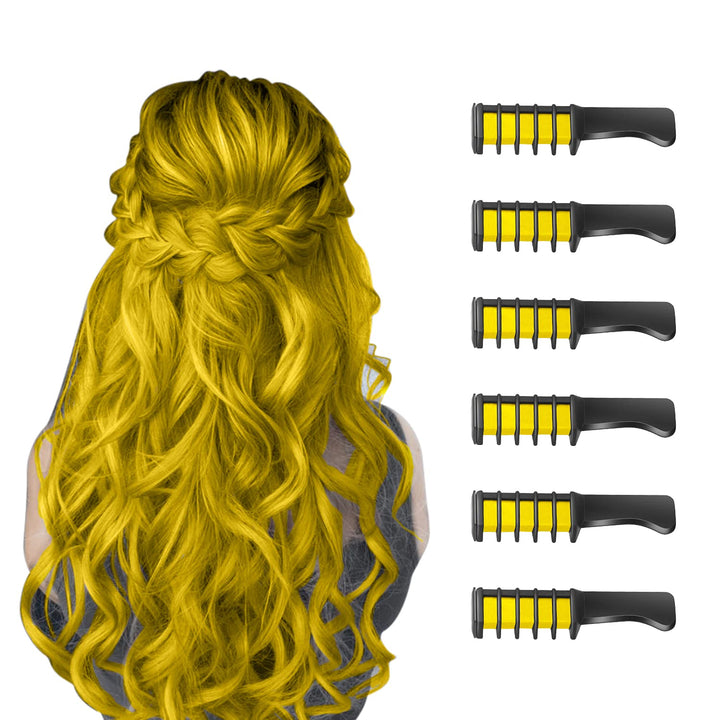 Fun temporary hair color comb for girls, safe & easily washable from hair.