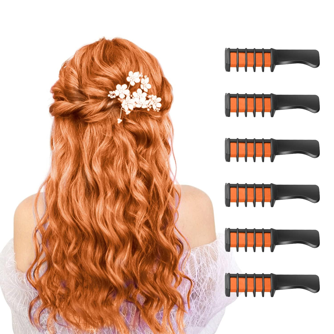 Washable hair chalk for kids, comb-applicator for temporary bright hair streaks.