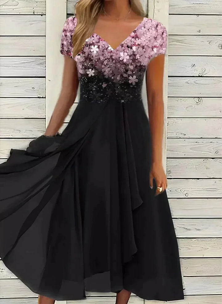 Elegant women's adaptable fashion dress. Glamorous, versatile style suitable for evening, party, or formal wear.