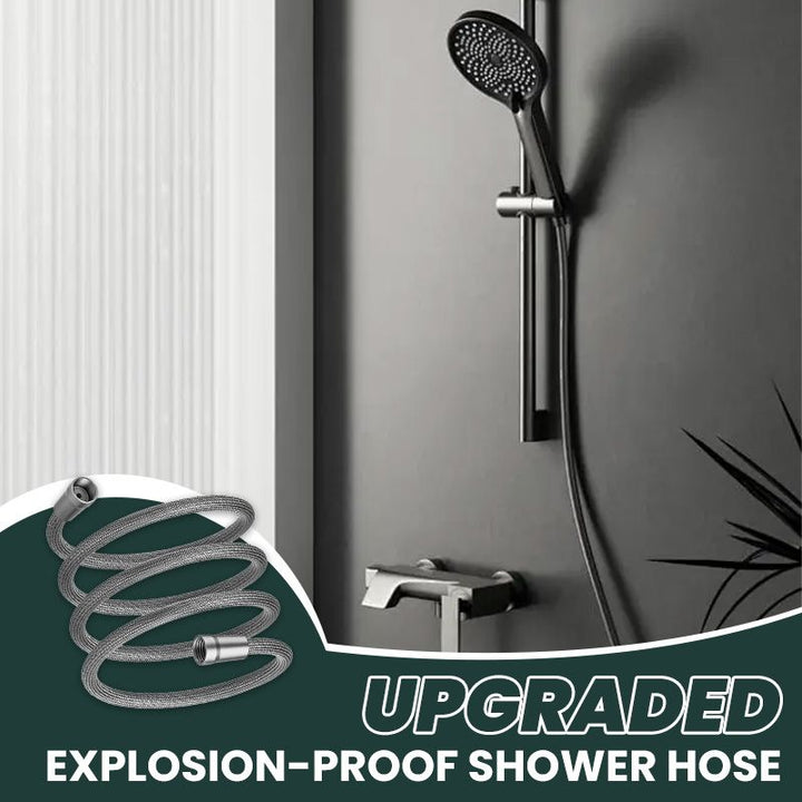 High-pressure flexible shower hose. Leakproof and durable, this tangle-free bathroom accessory is a perfect replacement upgrade.