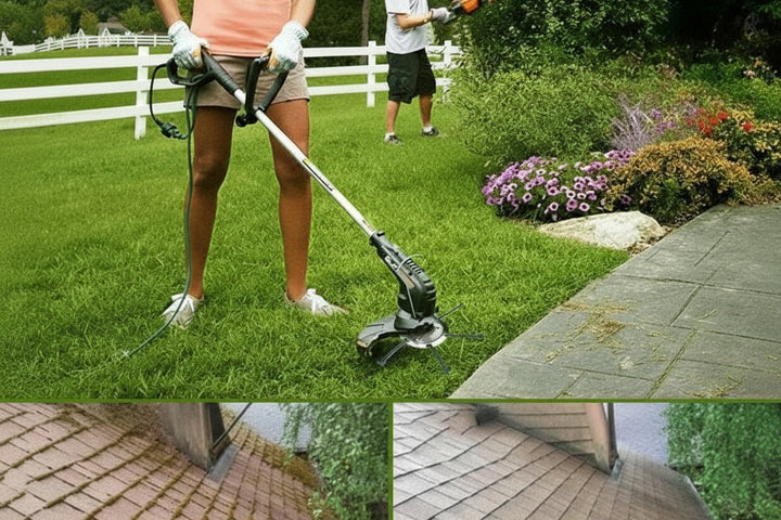Durable steel wire grass trimmer head, universal fit for tough weed cutting & yard maintenance. Heavy-duty design.
