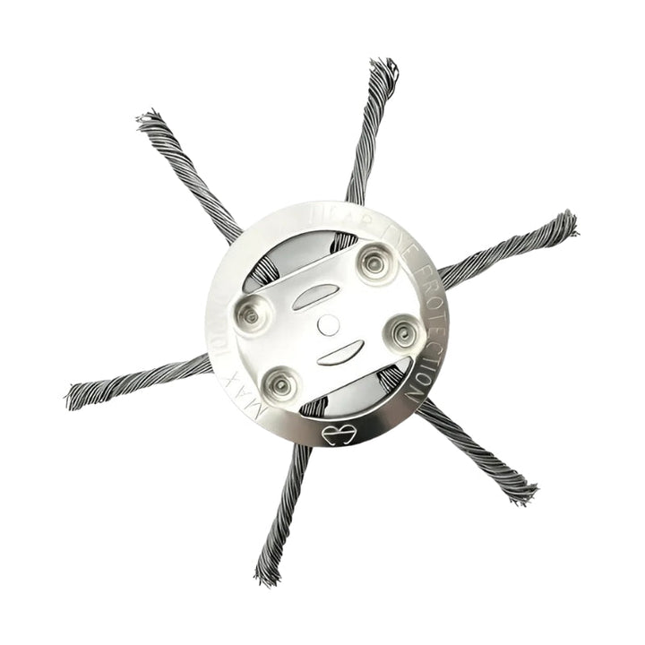 Steel wire grass trimmer head, a heavy-duty gardening tool for effective weed cutting & robust yard maintenance.