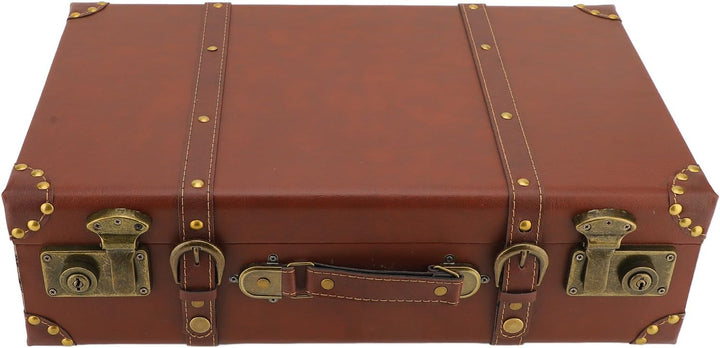Heritage brown vintage leather travel case, a durable carry-on bag with secure alloy lock for unisex travelers.