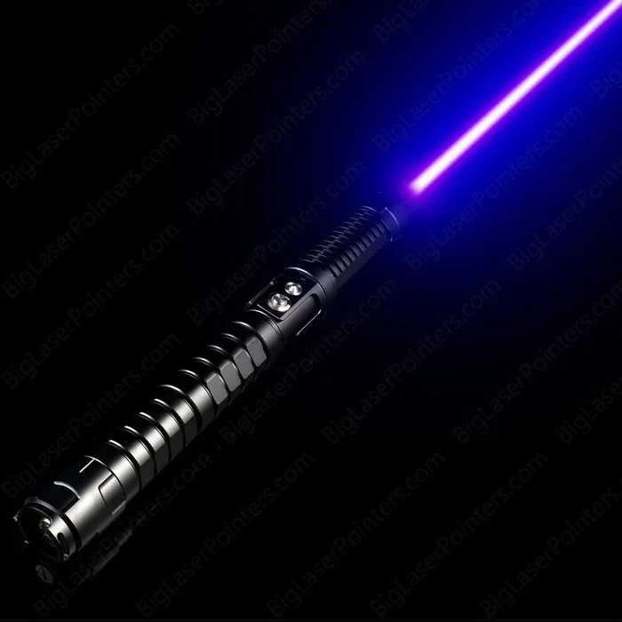 High-power rechargeable laser lamp for outdoor use, durable aluminum alloy. Ideal for camping, hiking, emergencies.