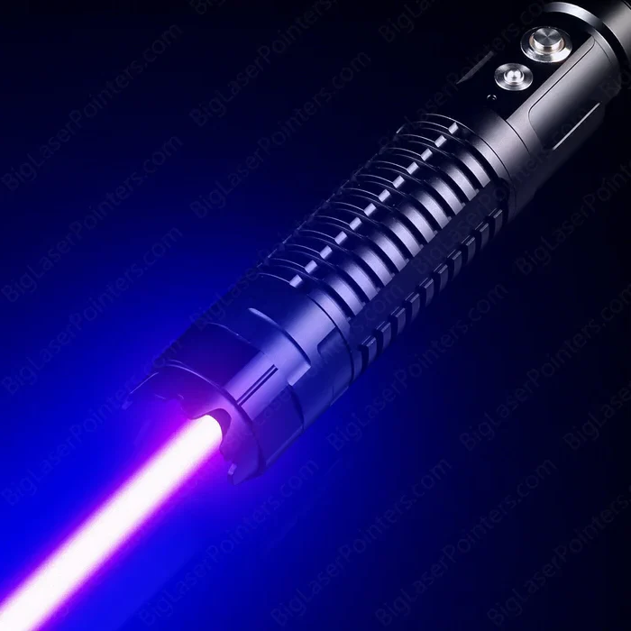 Unisex high-power rechargeable laser lamp flashlight. Versatile outdoor light for camping, hiking & emergency use.