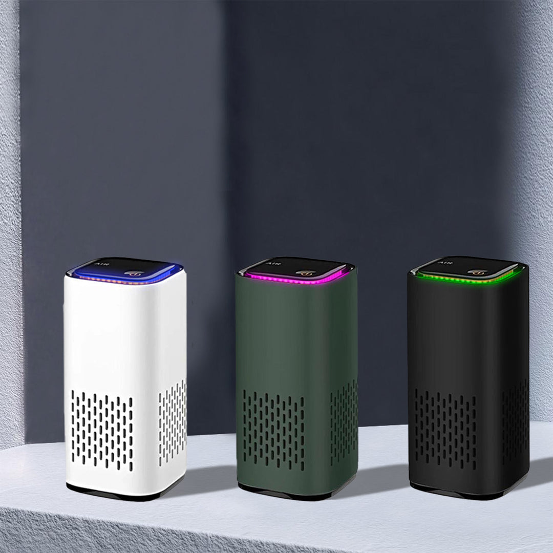 Modern Home Air Filter. Effectively removes pet odors & dander, ensuring fresh, breathable air for your family.