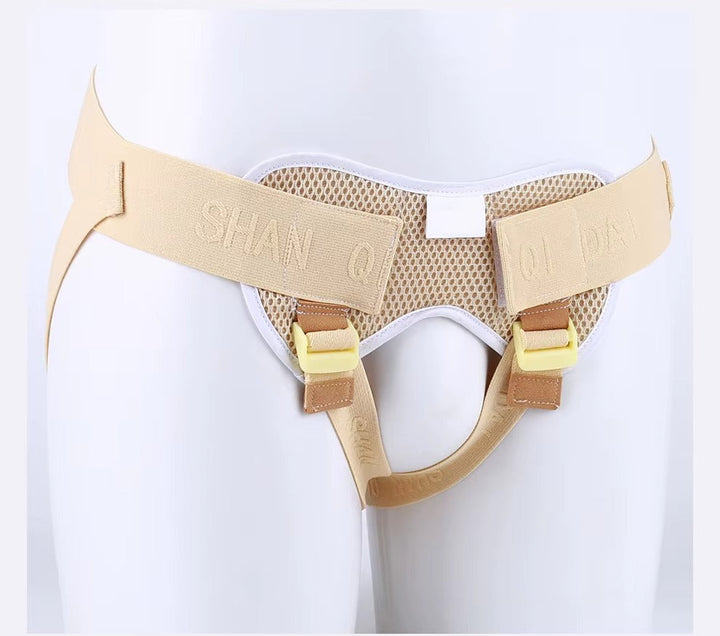 Men's Adjustable Abdominal Support Belt with Cushion Pads
