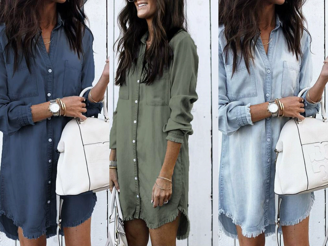 Slim Fit Denim Dress