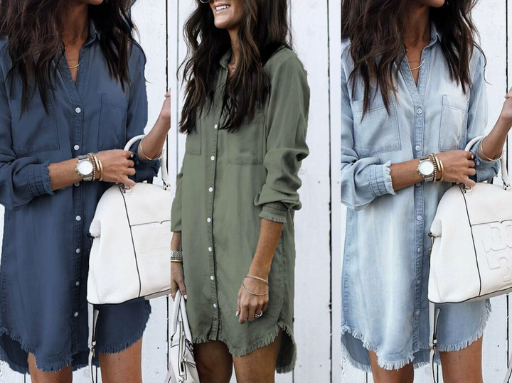 Slim Fit Denim Dress
