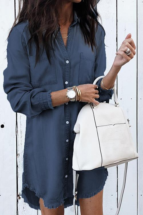 Slim Fit Denim Dress
