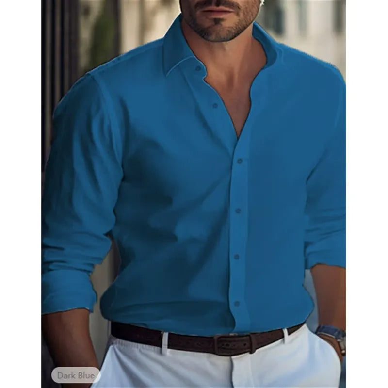 Men's Dress Shirt - Stylish Fit with Classic Collar