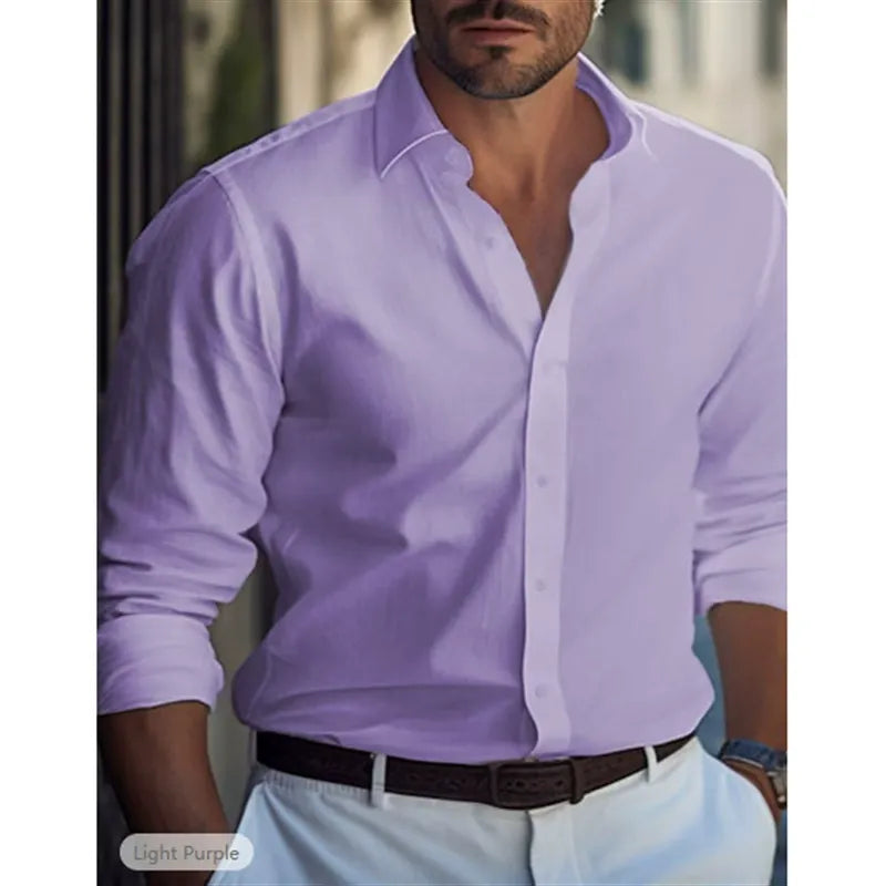 Men's Dress Shirt - Stylish Fit with Classic Collar