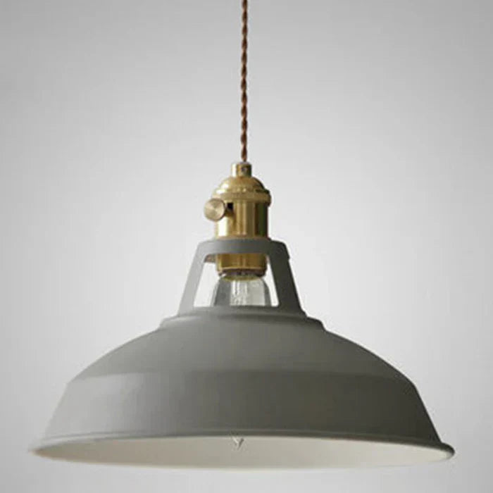 Industrial retro pendant light for dining room. IronGlow metal hanging lamp home decor.