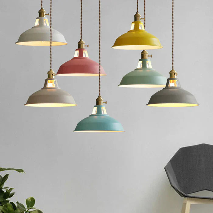 IronGlow industrial pendant light for dining rooms, a unique retro home decor statement piece.