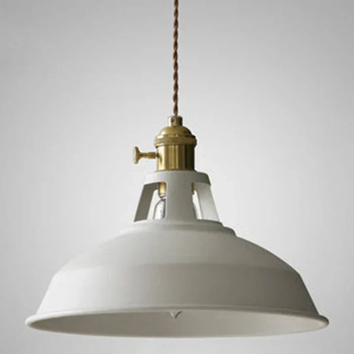 Industrial retro pendant lamp, providing stylish illumination for dining areas. IronGlow metal lighting.