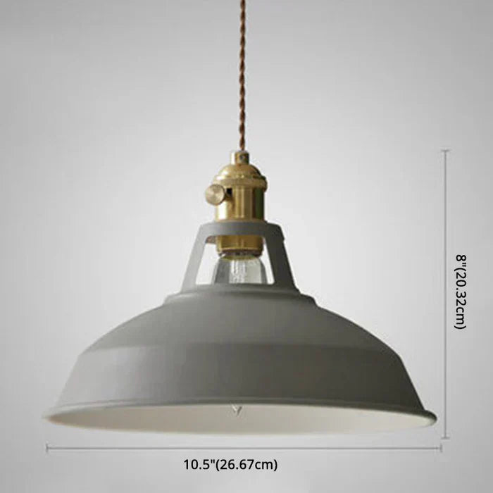 Industrial style pendant light, IronGlow brand, enhancing dining room or restaurant ambiance.