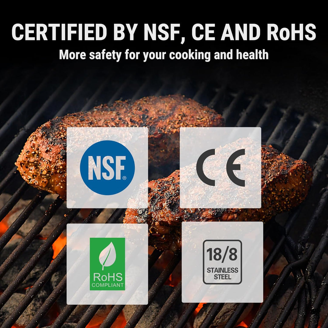 Durable Waterproof Instant Read Digital Meat Thermometer for kitchen & BBQ.