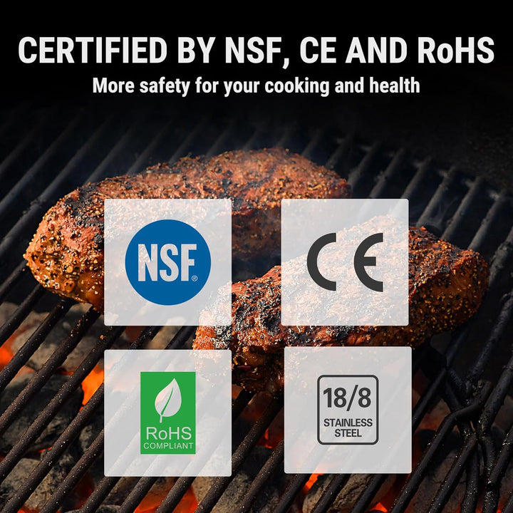 Durable Waterproof Instant Read Digital Meat Thermometer for kitchen & BBQ.