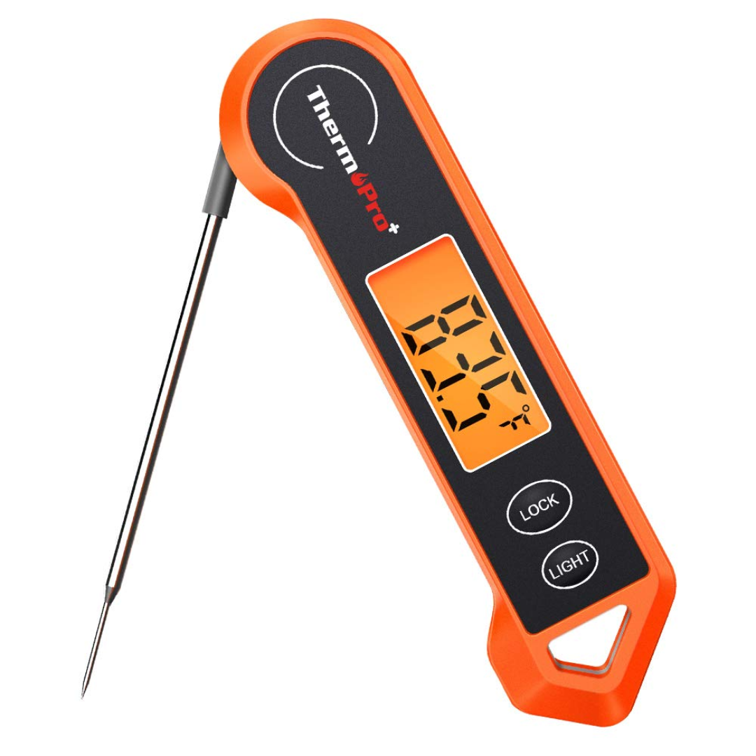 Fast Instant Read Digital Meat Thermometer for perfect cooking & grilling results.