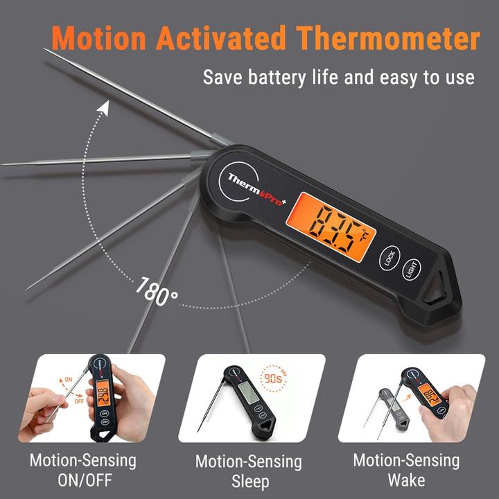 ThermoPro Instant Read Digital Meat Thermometer for accurate cooking & grilling.