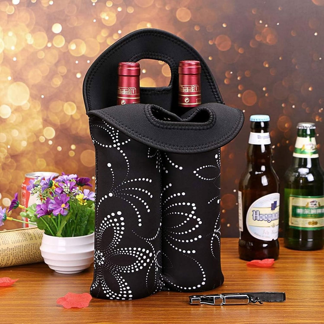 Premium insulated dual bottle wine carrier, a perfect gift for wine lovers.