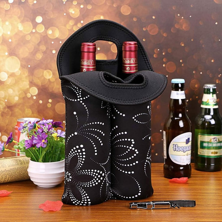 Premium insulated dual bottle wine carrier, a perfect gift for wine lovers.