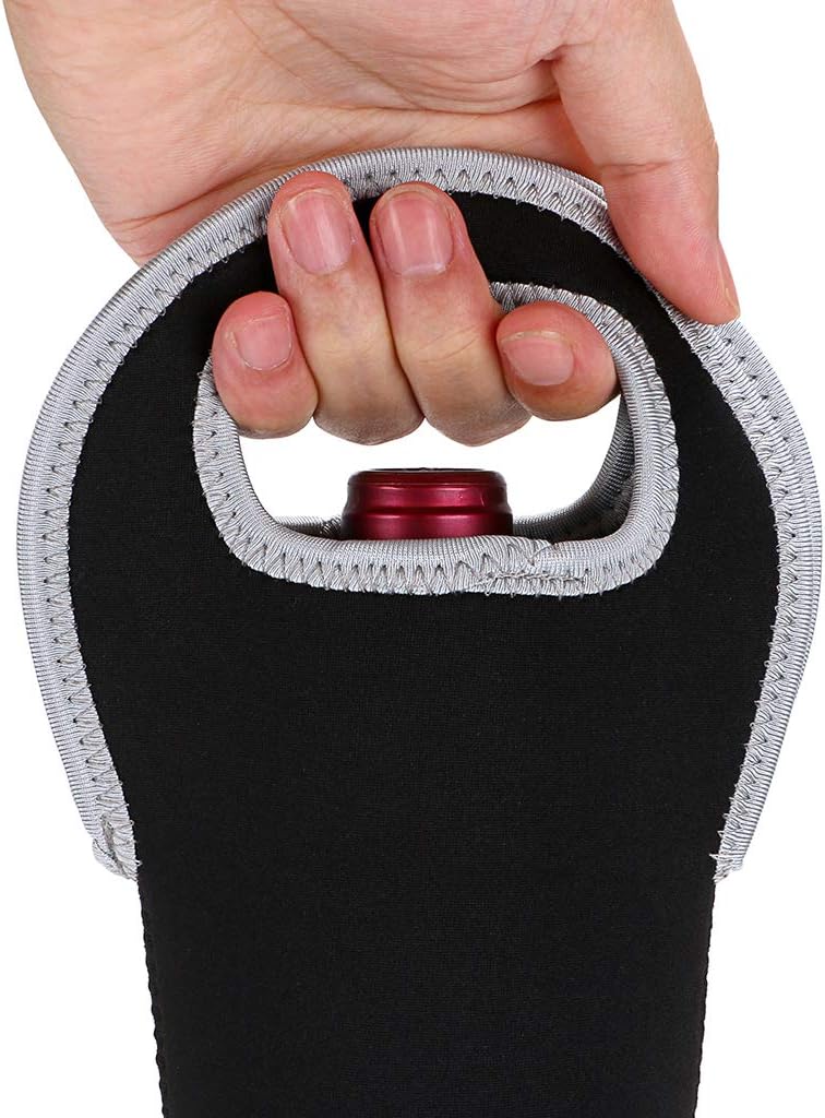 Gift-ready insulated wine cooler bag, perfect for carrying two bottles.