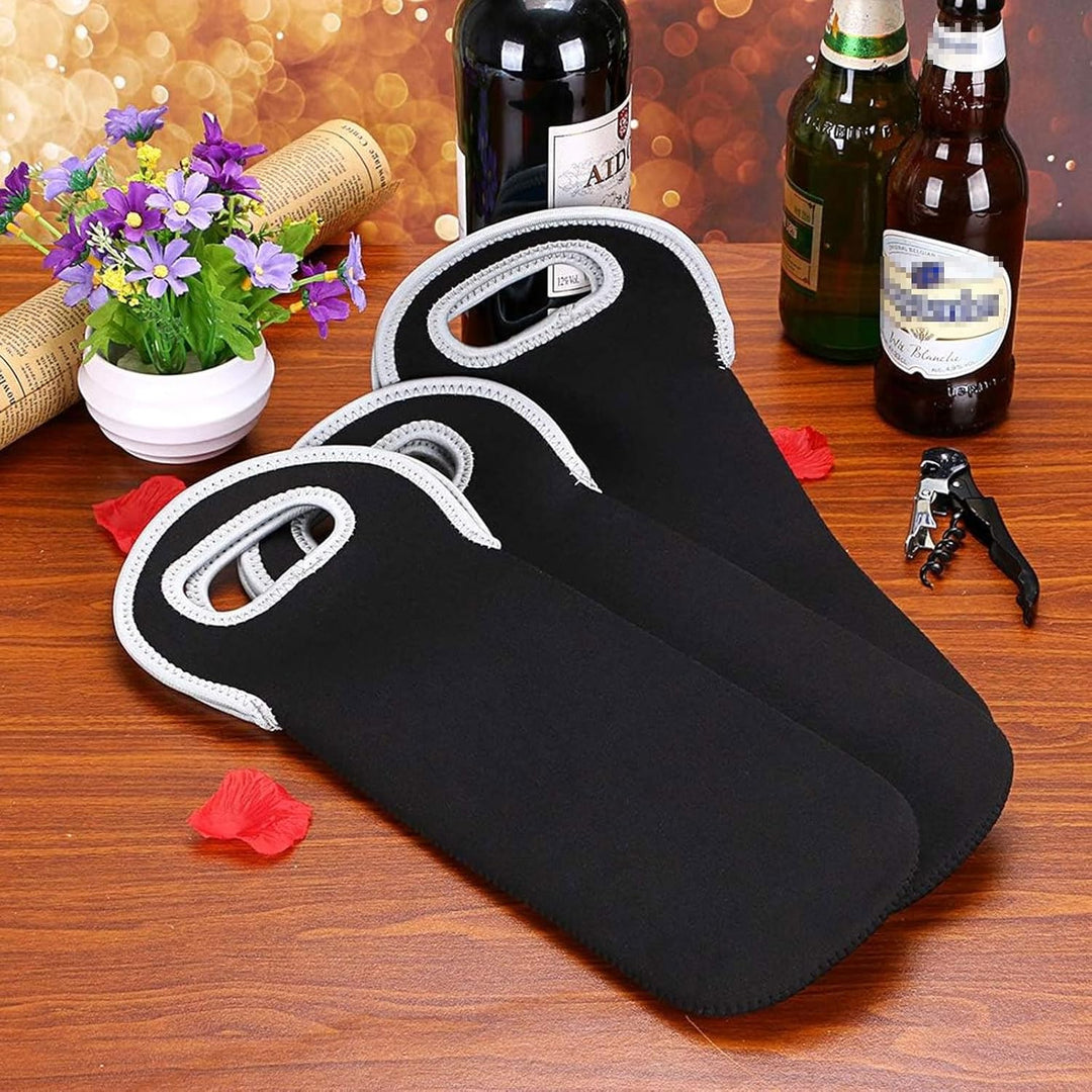 Durable insulated wine tote, protects two bottles, perfect for outdoor gear.