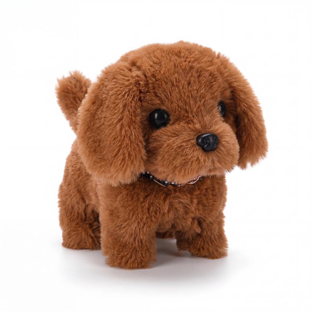 Realistic interactive walking dog plush toy, an electronic pet that's a great children's gift.