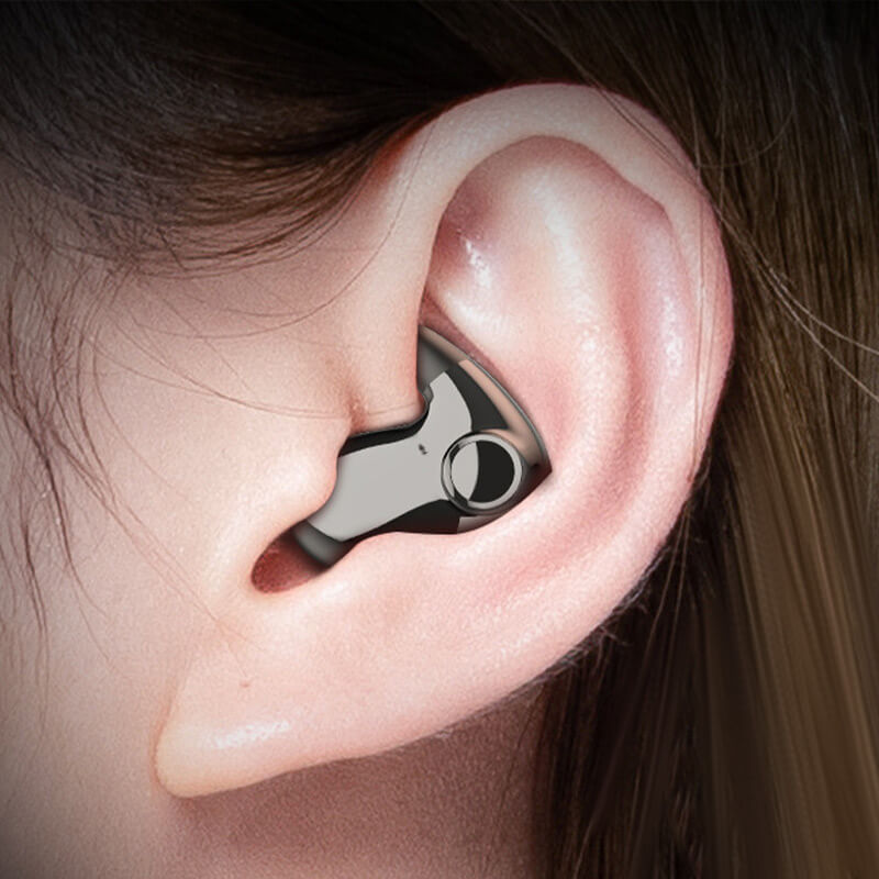 Premium invisible wireless sleep earbuds, ultra-light, water-resistant, offering comfortable all-night audio.