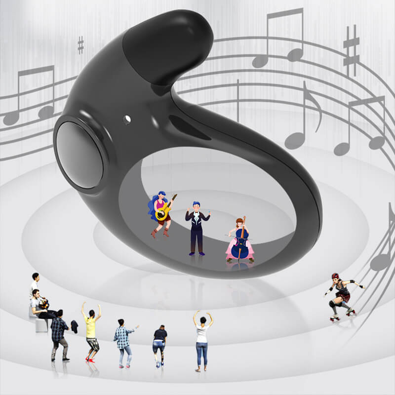 Bluetooth invisible sleep earphones, ultra-light & wireless, designed for comfortable noise-cancelling sound.
