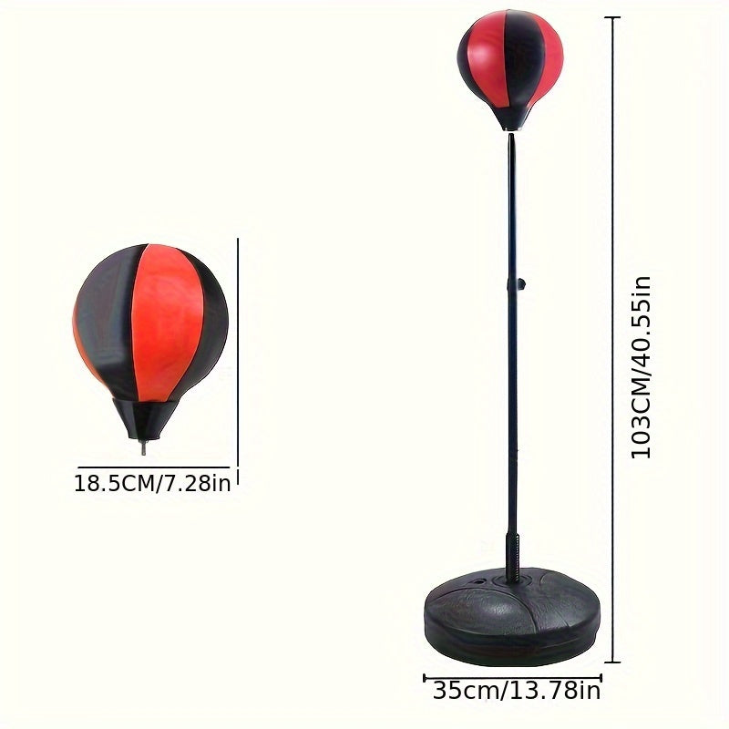 Junior punching bag set for kids, improves coordination, motor skills & active play. Ideal for youth sports.