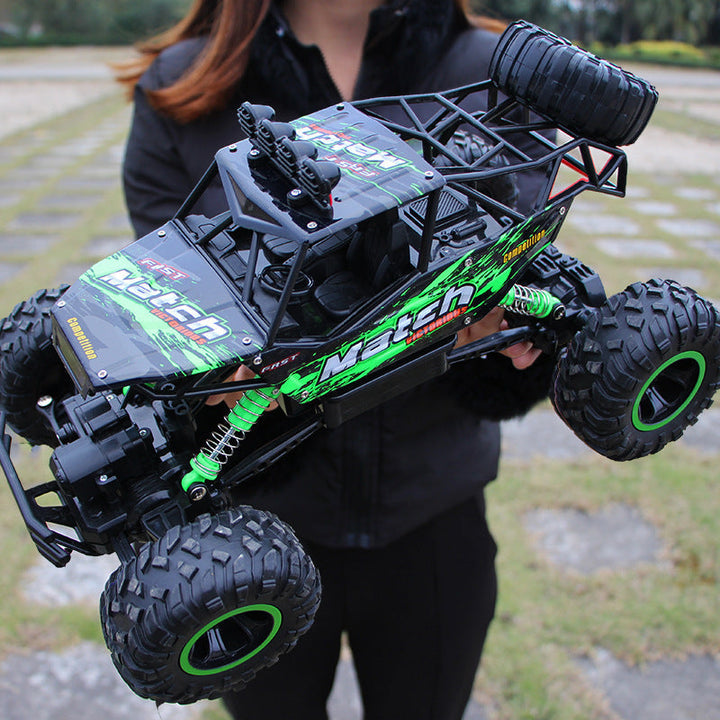 Kids' all-terrain RC monster truck for durable off-road adventures and outdoor play.