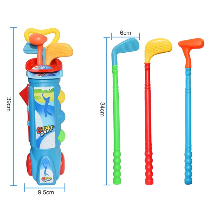 Beginner kids golf toy for active play, ideal for indoor or outdoor fun and early sports training.