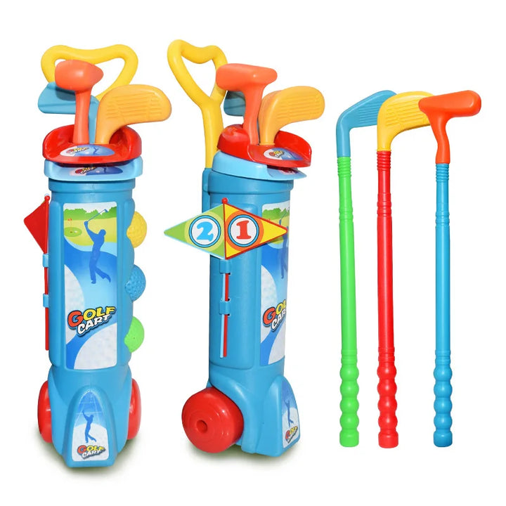 Indoor & outdoor kids golf practice set for beginners. Fun sports toy & training aid for active children.