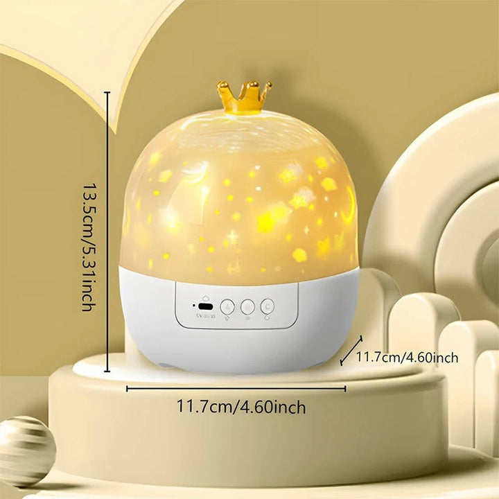 Kids star & ocean wave projector night light, remote controlled for magical bedtime and peaceful room decor.