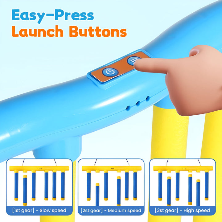 Durable kids reflex trainer, a falling stick game designed for challenging quick thinking.