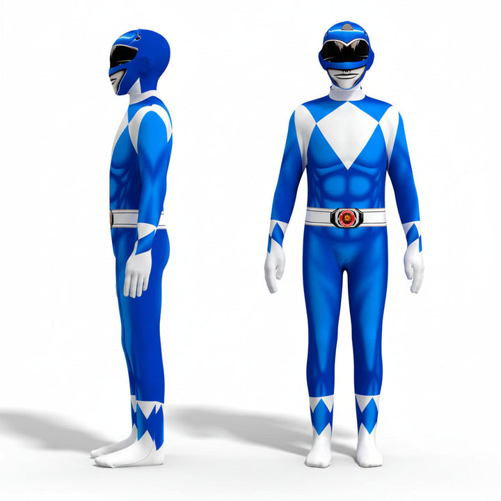 Cosplay superhero costume for kids: muscle print jumpsuit, ensuring heroic playtime.