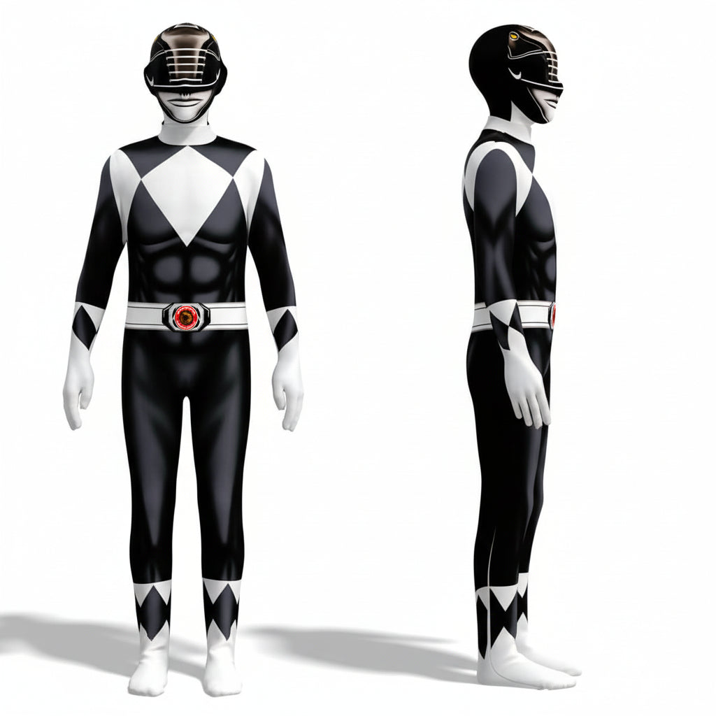 Bestselling kids' superhero jumpsuit with impressive muscle print & durable mask for fun.