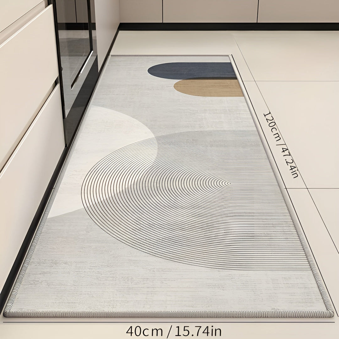 Kitchen anti-fatigue mat, cushioned comfort & standing support. Non-slip, washable floor mat.
