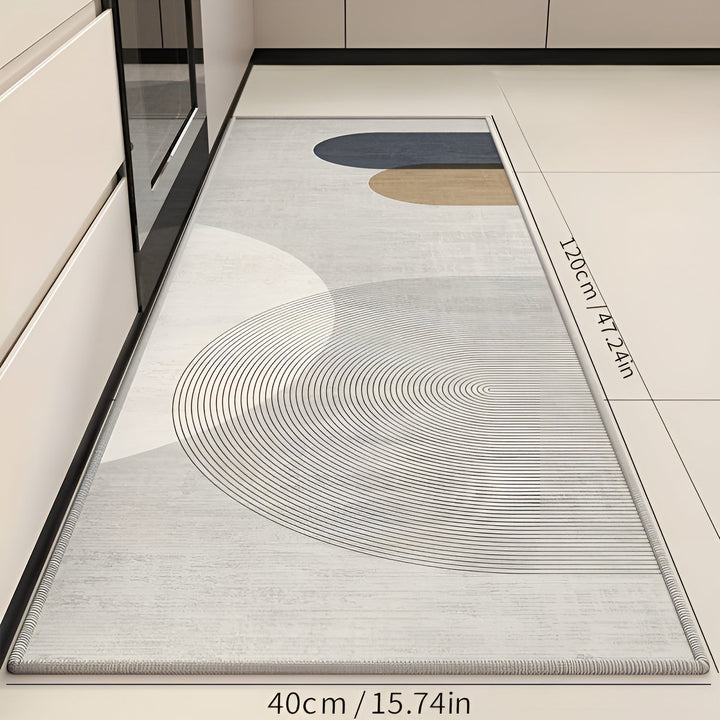 Kitchen anti-fatigue mat, cushioned comfort & standing support. Non-slip, washable floor mat.