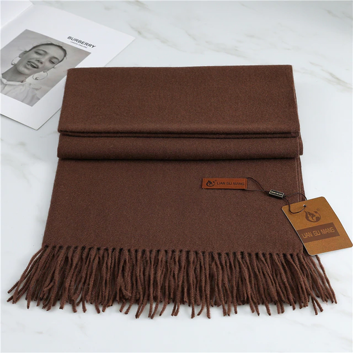 Fashionable Krystal Cashmere women's winter scarf, a cozy wrap and elegant gift for her.